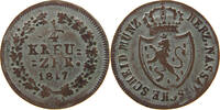 NASSAU 1/4 KREUZER WILHELM 1816-1839 -
