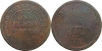 GREAT BRITAIN PENNY TOKEN FLINT LEADS WORKS -