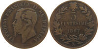 ITALY 5 CENTESIMI VITTORIO EMANUELE II. (1861-1878) -