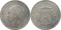 NETHERLANDS 1 GULDEN WILHELMINA 1890-1948 -