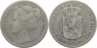 NETHERLANDS 1/2 GULDEN WILHELMINA 1890-1948 -