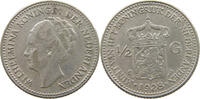 NETHERLANDS 1/2 GULDEN WILHELMINA 1890-1948 -