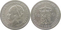 NETHERLANDS 1/2 GULDEN WILHELMINA 1890-1948 -