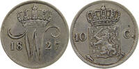 NETHERLANDS 10 CENTS WILLEM I. 1815-1840 -