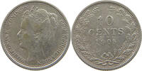 NETHERLANDS 10 CENTS WILHELMINA 1890-1948 -