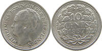 NETHERLANDS 10 CENTS WILHELMINA 1890-1948 -