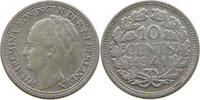 NETHERLANDS 10 CENTS WILHELMINA 1890-1948 -