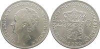 NETHERLANDS 2 1/2 GULDEN WILHELMINA 1890-1948 -