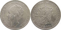 NETHERLANDS 2 1/2 GULDEN WILHELMINA 1890-1948 -