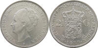 NETHERLANDS 2 1/2 GULDEN WILHELMINA 1890-1948 -