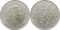 NETHERLANDS 2 1/2 GULDEN JULIANA (1948-1980) -