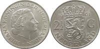 NETHERLANDS 2 1/2 GULDEN JULIANA (1948-1980) -