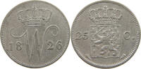 NETHERLANDS 25 CENTS WILLEM I. 1815-1840 -