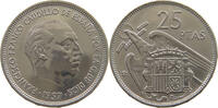 25 PESETAS 1957 61 SPAIN FRANCISCO FRANCO (1939-1975) VZ