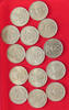 DENMARK COLLECTION LOT 25 ÖRE COLLECTION LOT DENMARK 25 ÖRE ALL DIFFERENT DATES 14PC 64G -