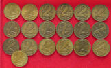 HUNGARY COLLECTION LOT 2 FORINT COLLECTION LOT HUNGARY 2 FORINT ALL DIFFERENT DATES TOP 19PC 85G -