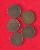 NETHERLANDS COLLECTION LOT 1/2 CENT COLLECTION LOT NETHERLANDS 1/2 CENT ALL DIFFERENT DATES 5PC 7G -