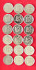 NETHERLANDS COLLECTION LOT 10 CENTS COLLECTION LOT NETHERLANDS 10 CENTS ALL DIFFERENT DATES 18PC 28G -