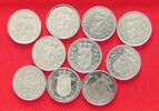 NETHERLANDS COLLECTION LOT 2 1/2 GULDEN COLLECTION LOT NETHERLANDS 2 1/2 GULDEN DIFFERENT DATES 10PC 101G -