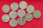 PORTUGAL COLLECTION LOT 5 ESCUDOS COLLECTION LOT PORTUGAL 5 ESCUDOS ALL DIFFERENT DATES TOP 11PC 77G -