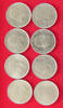 SPAIN COLLECTION LOT 25 PESETAS COLLECTION LOT SPAIN 25 PESETAS ALL DIFFERENT DATES 8PC 69G -