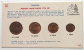 ETHIOPIA SET HAILE SELASSIE I. (1930-1936, 1941-1974) UNCIRCULATED TYPE SET -