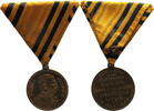 HAUS HABSBURG MEDAILLE FRANZ JOSEPH I. (1848-1916) ERINNERUNG AN DIE ERÖFNNUNG 50 JÄHR. REGIERUNG -