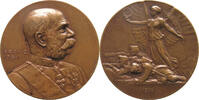 HAUS HABSBURG MEDAILLE FRANZ JOSEPH I. (1848-1916) auf den Beginn des 1. Weltkriegs 49MM 52G -