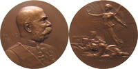 HAUS HABSBURG MEDAILLE FRANZ JOSEPH I. (1848-1916) auf den Beginn des 1. Weltkriegs -
