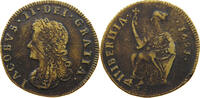 IRELAND HALFPENNY JAMES II. (1685-1691) Limerick coinage REVERSED N -