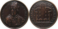 PAPAL STATES MEDAL CLEMENT XI. (1700-1721) HAMERANI Restauration de la basilique des Douze Apôtres -
