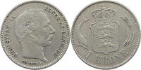 DENMARK 1 KRONE CHRISTIAN IX. (1863-1906) -
