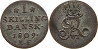 DENMARK 1 SKILLING FRIEDRICH VI. (1808-1839) -