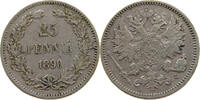FINLAND 25 PENNIÄ ALEXANDER III. (1881-1894) -