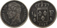 FRANCE 1/4 FRANC CHARLES X. (1824-1830) -