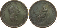 GREAT BRITAIN HALFPENNY GEORGE III. (1760-1820) TOOLED 3 -