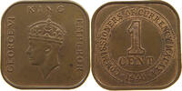MALAYA 1 CENT GEORGE VI. (1936-1952) -