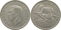 NEW ZEALAND 1 SHILLING GEORGE VI. (1936-1952) -