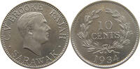 SARAWAK 10 CENTS CHARLES V. BROOKE (1917-1946) -