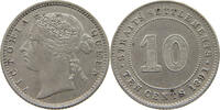 STRAITS SETTLEMENTS 10 CENTS VICTORIA (1837-1901) -