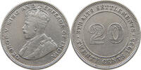 STRAITS SETTLEMENTS 20 CENTS GEORGE V. (1910-1936) -