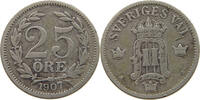 SWEDEN 25 ÖRE OSCAR II. (1872-1907) -