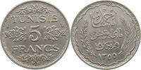 TUNISIA 5 FRANCS AHMAD II. (1929-1942) -