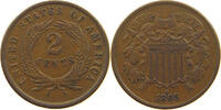 UNITED STATES OF AMERICA 2 CENTS UNION SHIELD FANCY 5 -