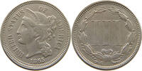 UNITED STATES OF AMERICA 3 CENTS NICKEL SLIGHTLY OFF-CENTER -