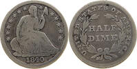 UNITED STATES OF AMERICA HALF DIME SEATED LIBERTY -