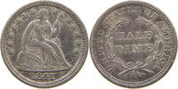 UNITED STATES OF AMERICA HALF DIME SEATED LIBERTY -