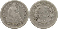 UNITED STATES OF AMERICA HALF DIME SEATED LIBERTY -