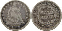 UNITED STATES OF AMERICA HALF DIME SEATED LIBERTY -