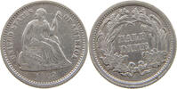 UNITED STATES OF AMERICA HALF DIME SEATED LIBERTY OVERSTRUCK AVERS -